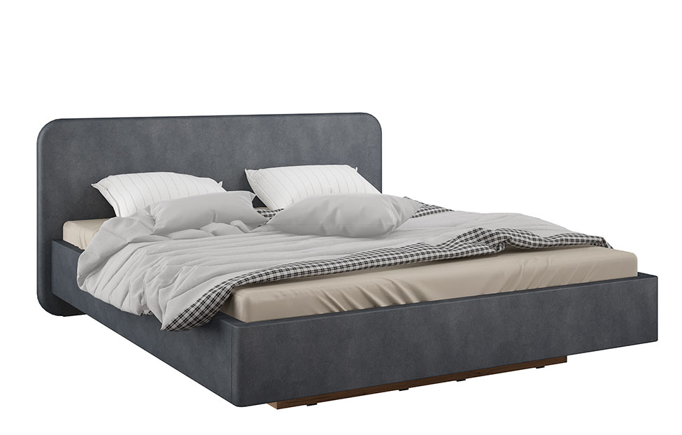 Двуспальные кровати - изображение №2 "Кровать мягкая Альфа"  на www.Angstrem-mebel.ru